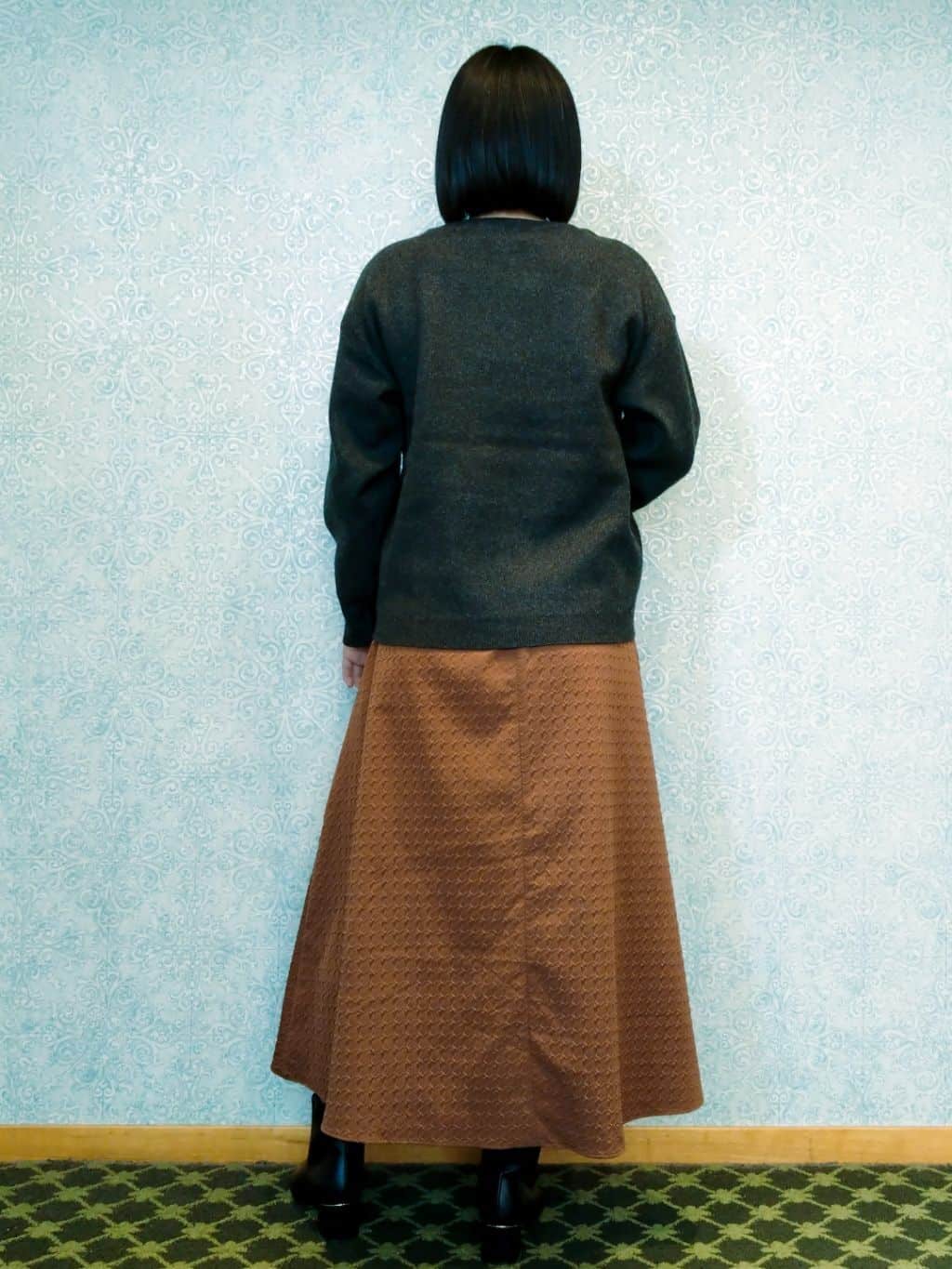 みいさんの「index｜サイド編地切替ニットトップス／セットアップ対応【洗濯機OK】」を使ったコーディネート