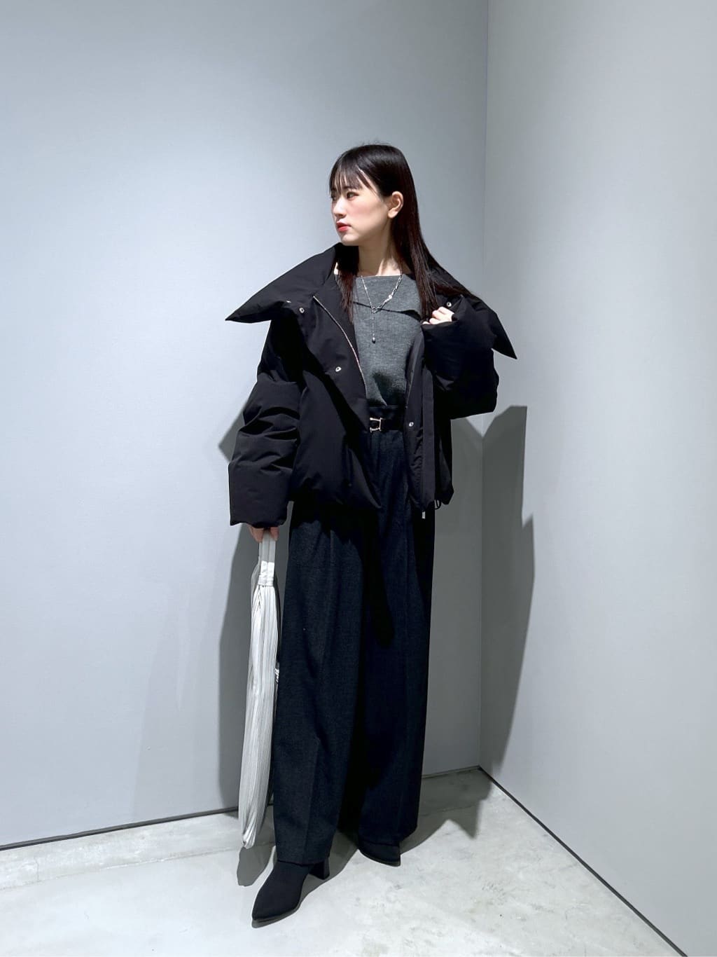 Renoさんの「INDIVI｜【再入荷】アシメオフショルニット」を使ったコーディネート