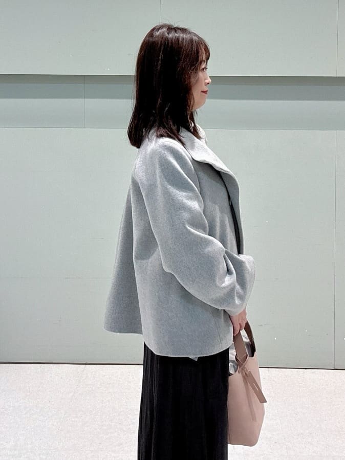 makiさんの「UNTITLED｜【着回しが効く／オンオフアウター】ウールショートコート」を使ったコーディネート