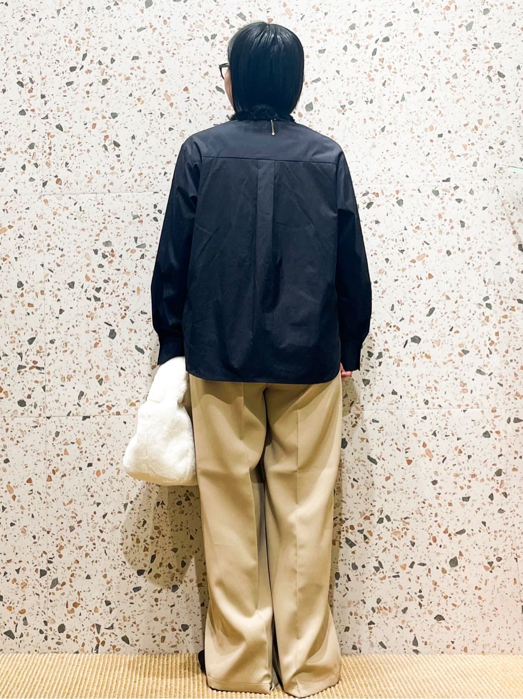 シゲリさんの「OPAQUE.CLIP｜襟チュールシャツ【洗濯機OK】」を使ったコーディネート