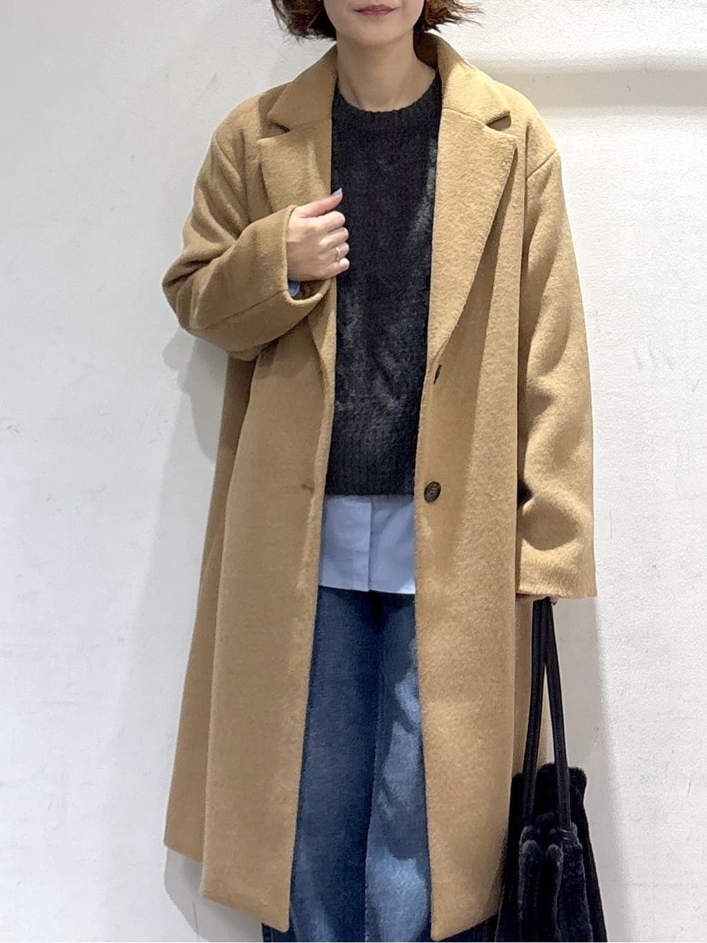 たけねぇさんの「OPAQUE.CLIP｜カシミヤブレンドウールチェスターコート」を使ったコーディネート
