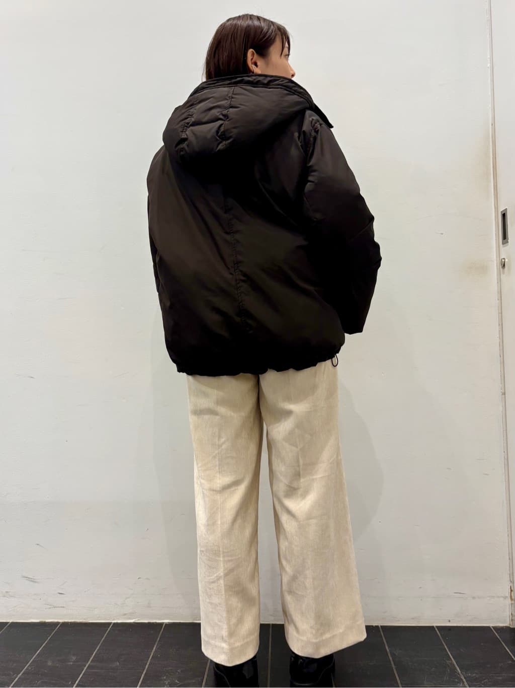 おしずさんの「THE SHOP TK｜【ぎゅっとされているような暖かさ】撥水中綿ブルゾン」を使ったコーディネート