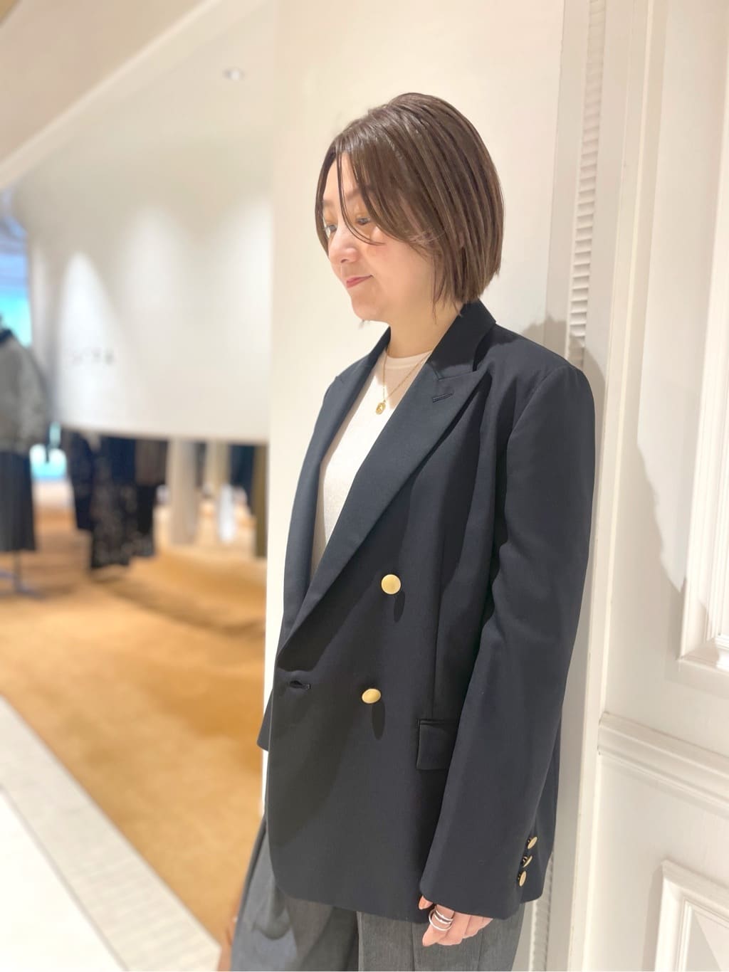 makiさんの「DRESSTERIOR｜◆【洗える/リブベロア】シアーリブベロアカットソー」を使ったコーディネート