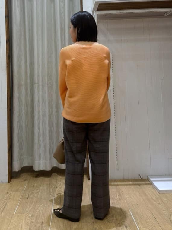 chさんの「THE SHOP TK｜【S-XLサイズ/選べる6色】どこから見ても美しい ガーターニット/洗濯機OK」を使ったコーディネート