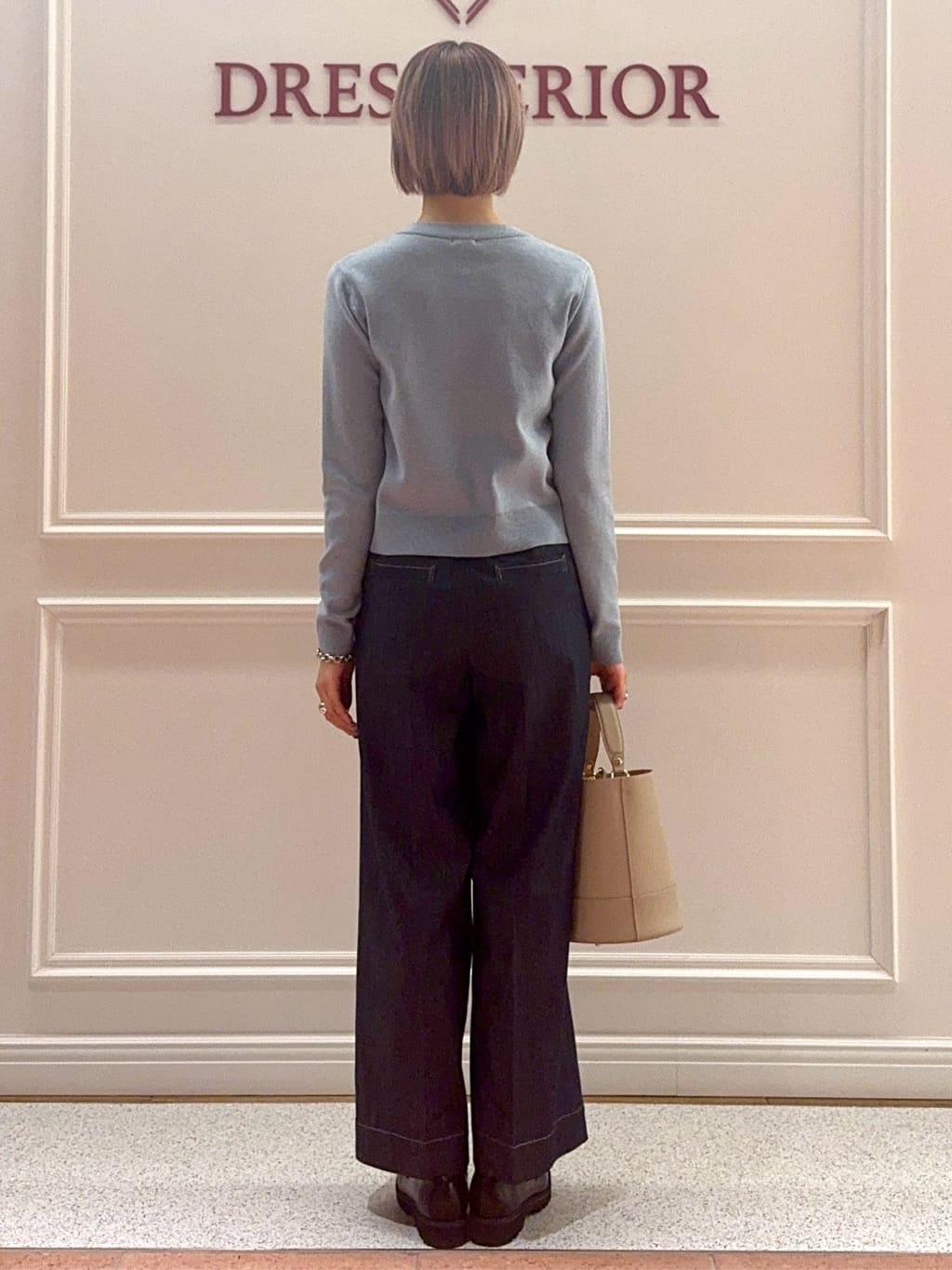 renaさんの「DRESSTERIOR｜◆ウォッシャブルコットンカシミヤカーディガン」を使ったコーディネート
