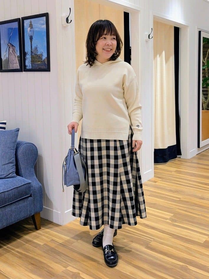  naomiさんの「Dessin｜【2WAY/軽量】巾着ショルダーバッグ」を使ったコーディネート