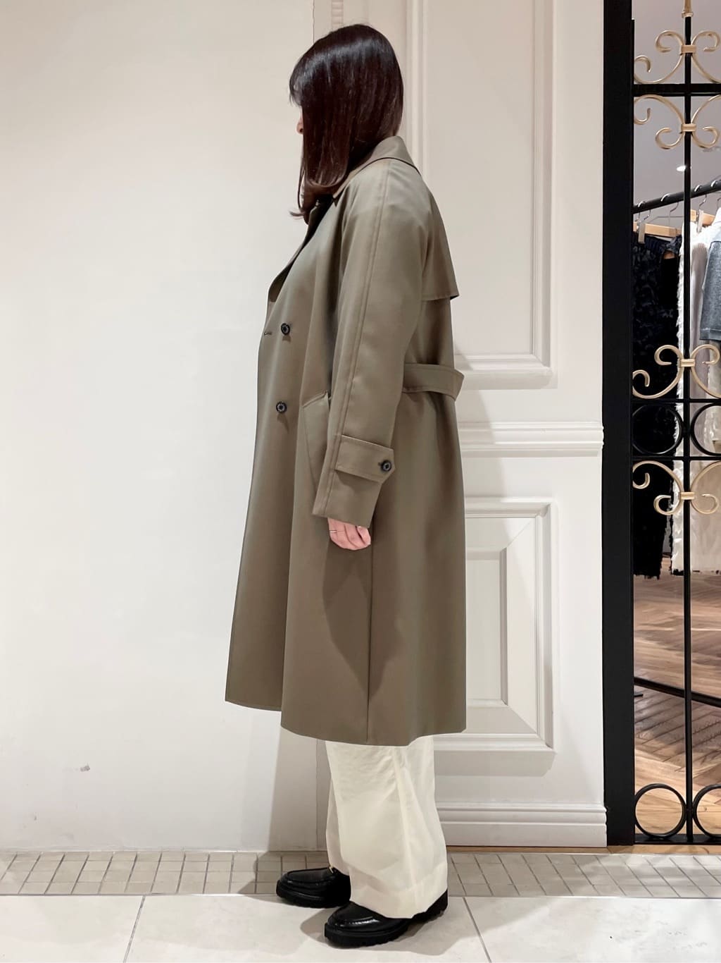 minowaさんの「DRESSTERIOR｜レタードニットカーディガン」を使ったコーディネート