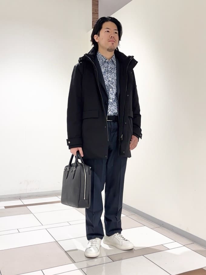 及川さんの「TAKEO KIKUCHI｜【None Of Stress】ストレッチ ダウンブルゾン」を使ったコーディネート