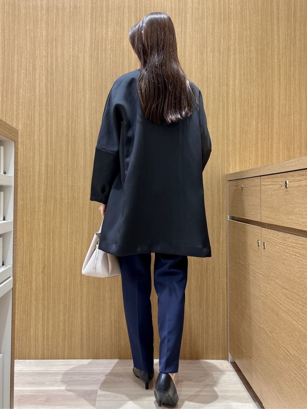 maiさんの「OPAQUE.CLIP｜フォルムスリーブミドルコート【洗濯機OK】」を使ったコーディネート
