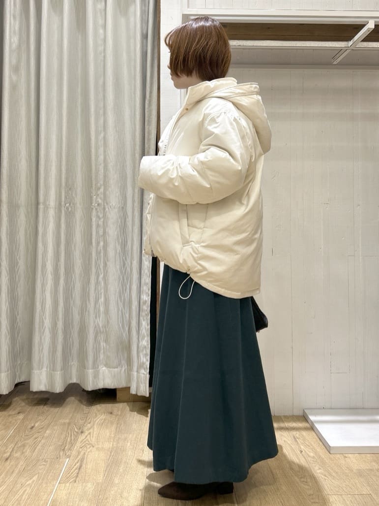 ga_riさんの「THE SHOP TK｜【ぎゅっとされているような暖かさ】撥水中綿ブルゾン」を使ったコーディネート