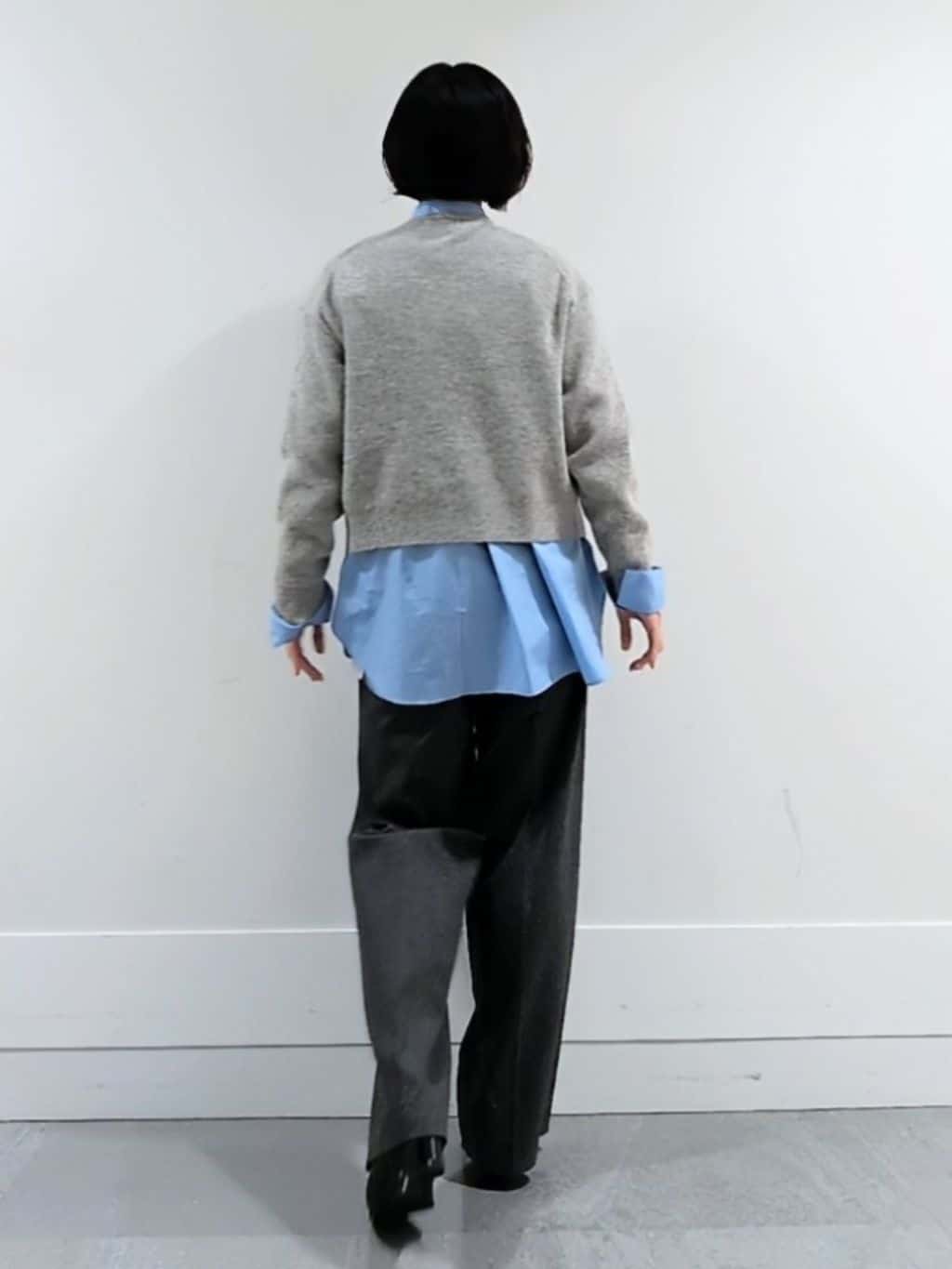 ミズタさんの「UNTITLED｜【ゆったりサイズ／着丈短め】ジップニットカーディガン」を使ったコーディネート