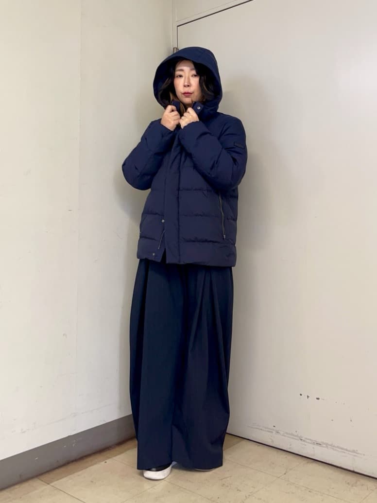 iwさんの「TAKEO KIKUCHI｜カラーコンビ ダウンブルゾン」を使ったコーディネート
