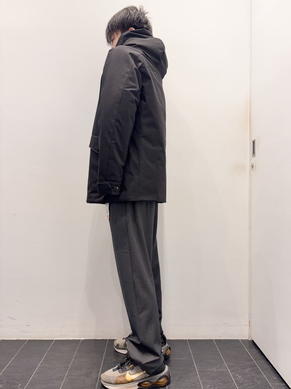 ちびちゃんさんの「THE SHOP TK｜【軽くて、暖かい】SORONA／ソロナ 中綿ブルゾン 防風/軽量/洗濯機OK/フード脱着可」を使ったコーディネート