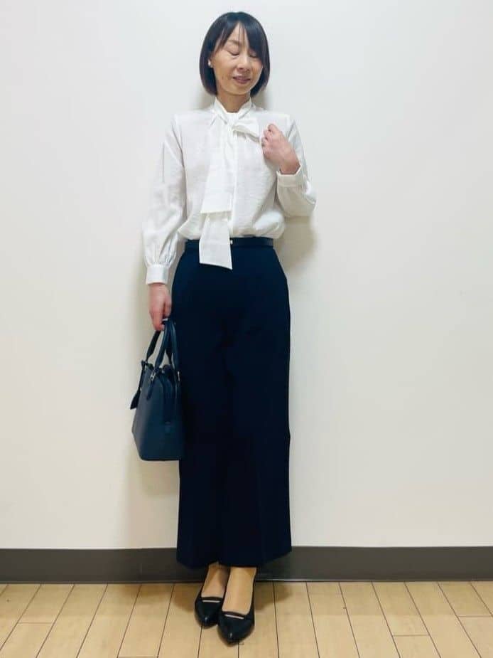 Riiさんの「Reflect｜【SS-4Lサイズ／通勤／セットアップ可】ノーカラージャケット」を使ったコーディネート