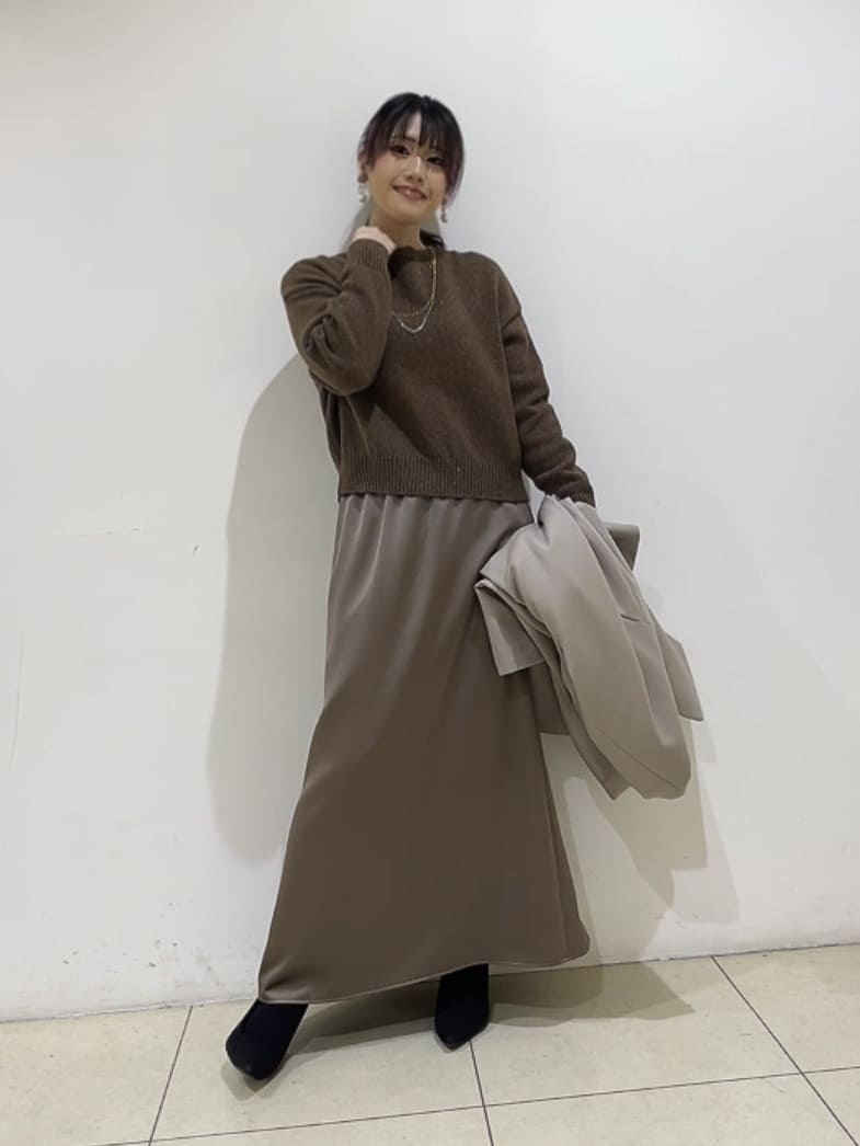 watanabeさんの「UNTITLED｜【セットアップ可/ゆったり】ウール混ラメニット」を使ったコーディネート