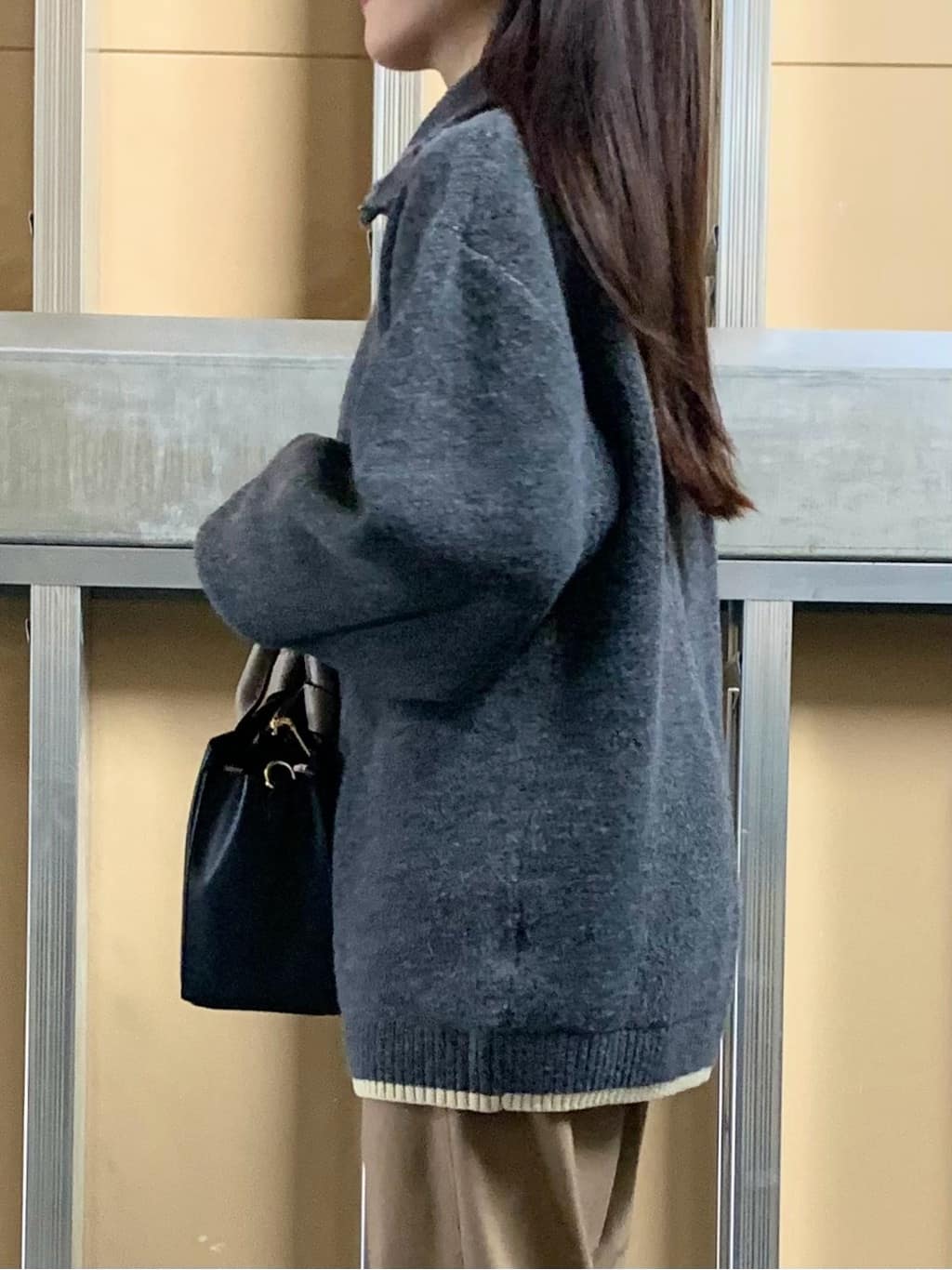 sahoさんの「THE SHOP TK｜【洗える】ほど良くラフで女性らしい ハーフZIPニット」を使ったコーディネート