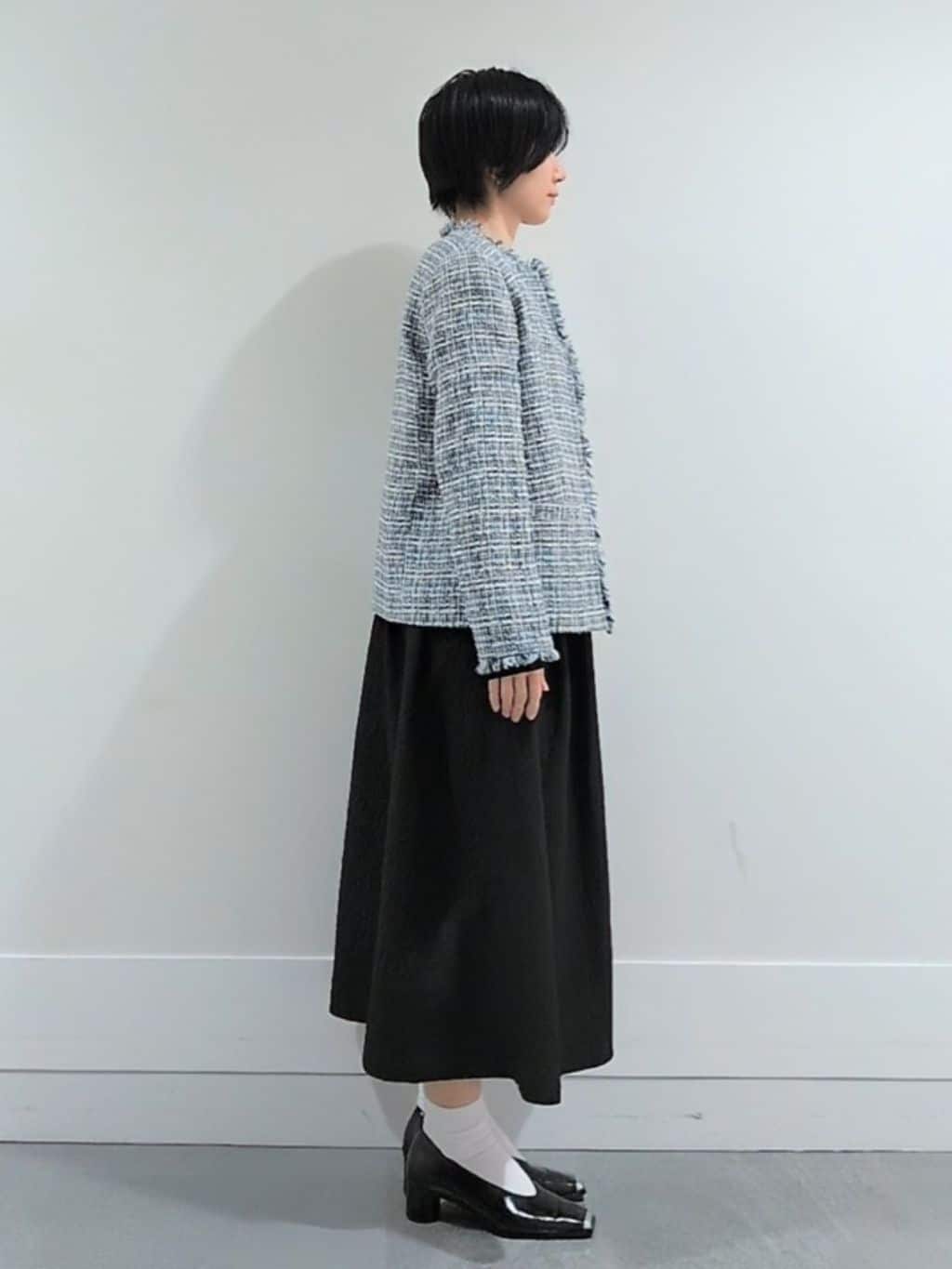 ミズタさんの「UNTITLED｜【仕事着/スーツ】ファンシーツイード ジャケット」を使ったコーディネート