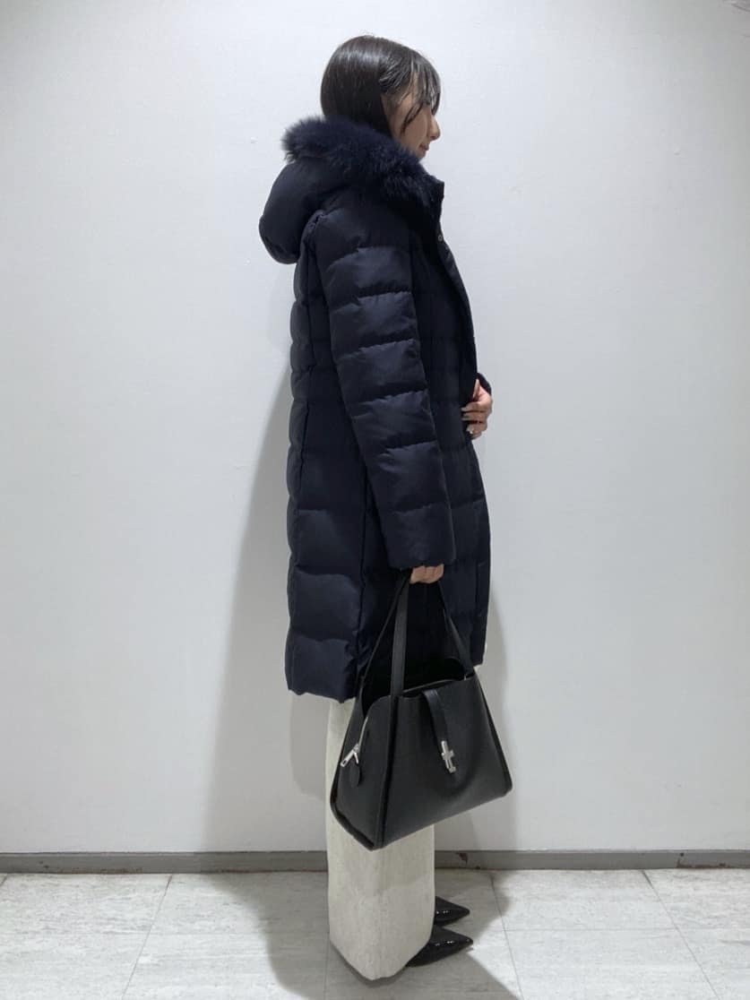 meiさんの「INDIVI｜【褒められパンツ／ウール混】ウォームウール ワイドパンツ」を使ったコーディネート