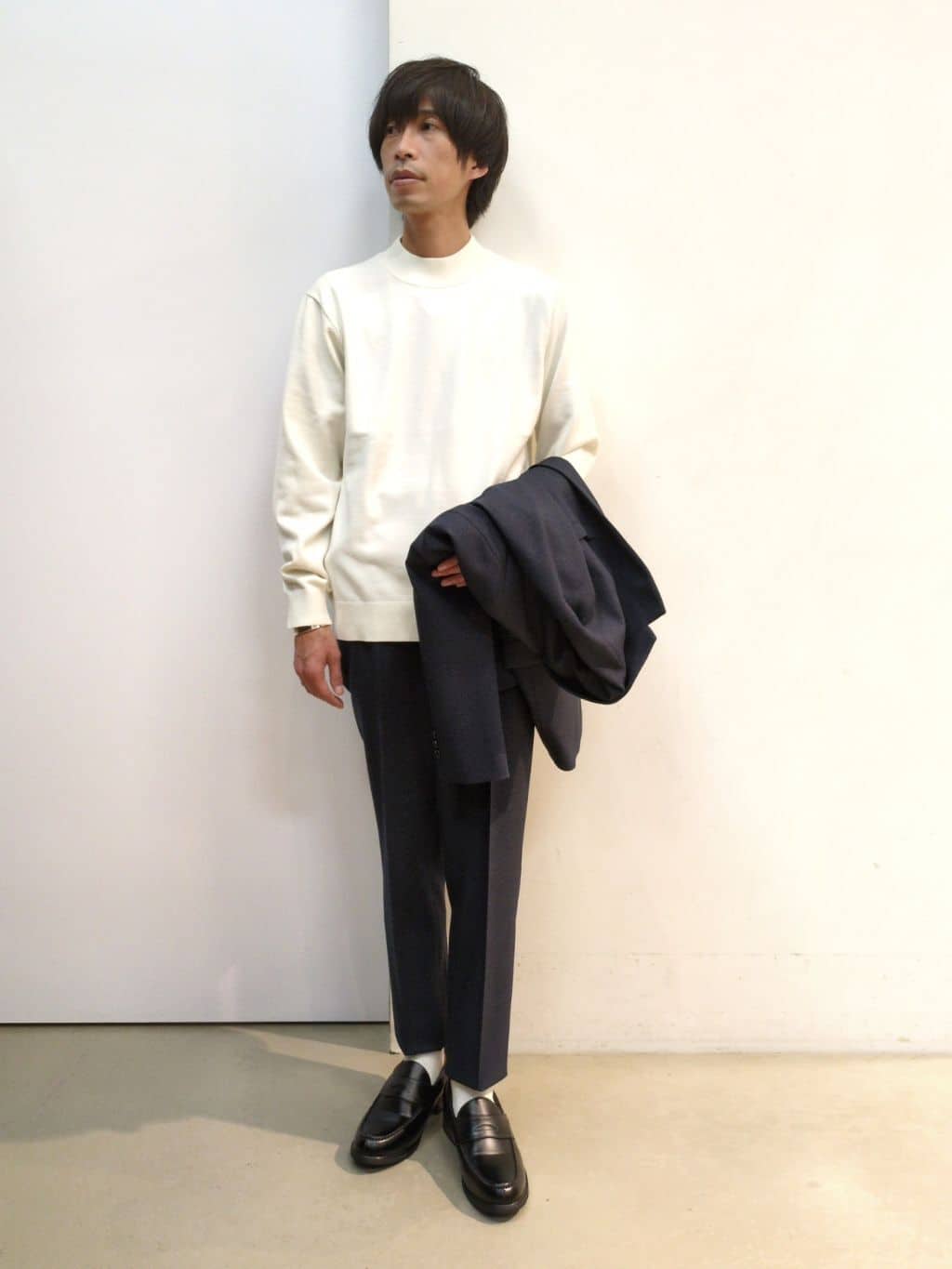 takeさんの「THE SHOP TK｜【セットアップ可/防シワ/洗濯機OK】AVANT WOOLYグレンチェックジャケット」を使ったコーディネート