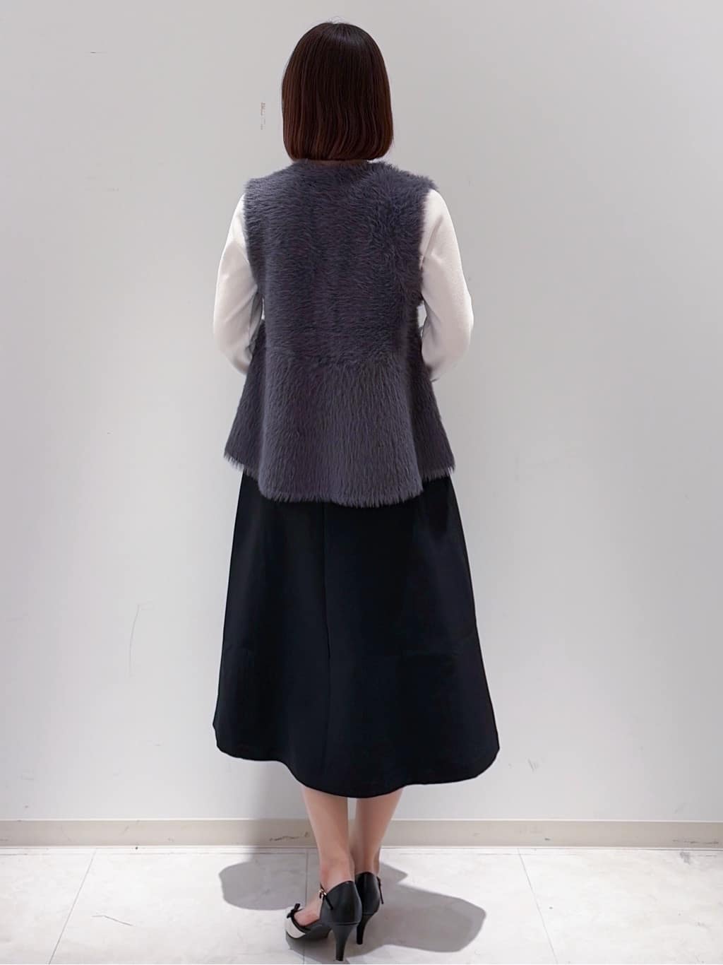 yurinaさんの「index｜ラメスカラップビジューデザインニット【洗濯機OK】《6col／S～LL》」を使ったコーディネート