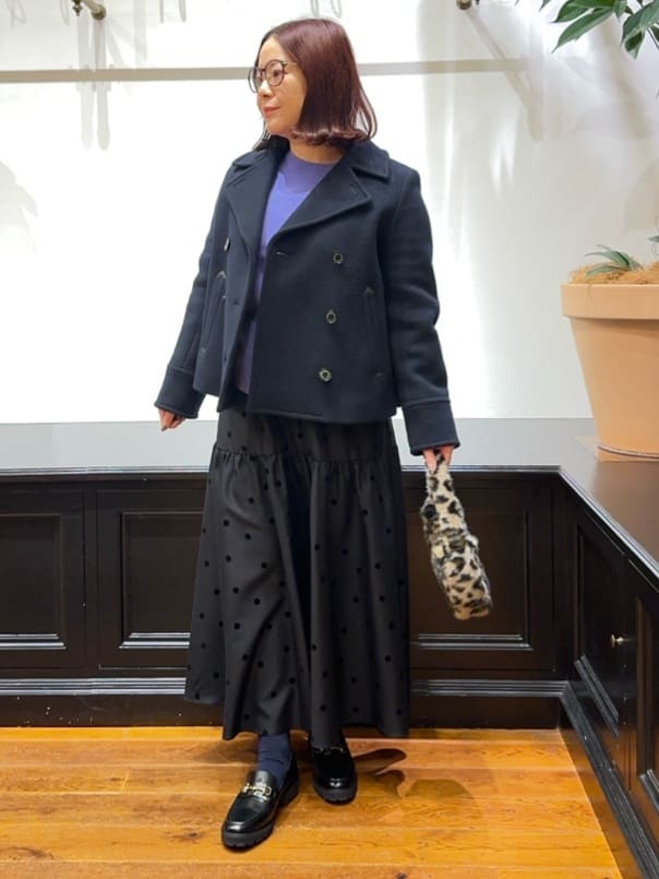 Asamiさんの「DRESSTERIOR｜コンパクトフェイクファーバッグ」を使ったコーディネート