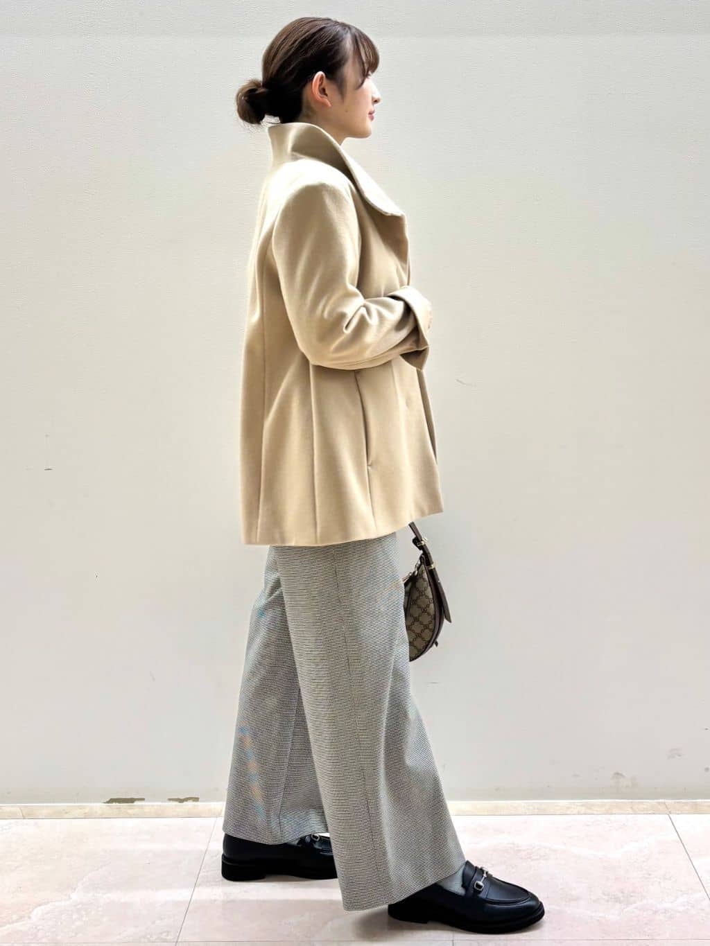 Satoさんの「Reflect｜【SS-4Lサイズ／衿が顔に当たらない◎】スタンドネックミドルコート」を使ったコーディネート
