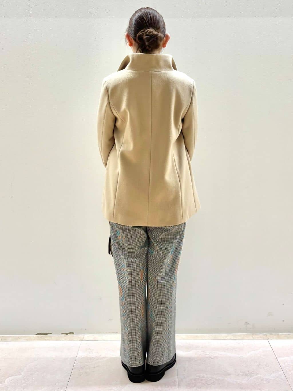 Satoさんの「Reflect｜【SS-4Lサイズ／衿が顔に当たらない◎】スタンドネックミドルコート」を使ったコーディネート