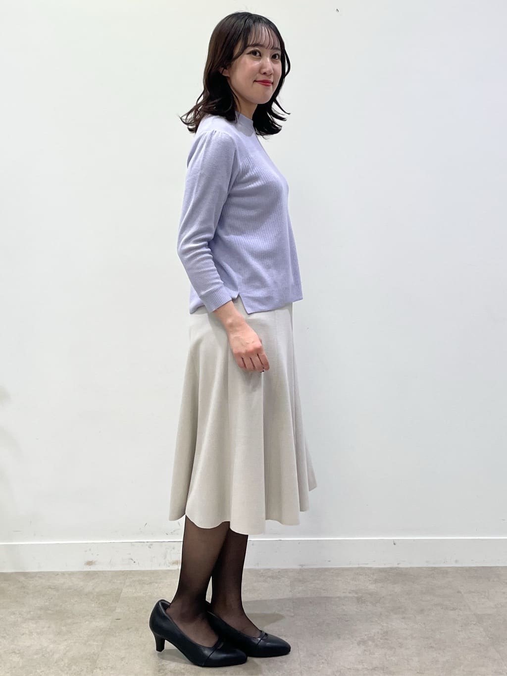 yukariさんの「Reflect｜【選べる5色／アンサンブル可】クルーネックカーディガン」を使ったコーディネート