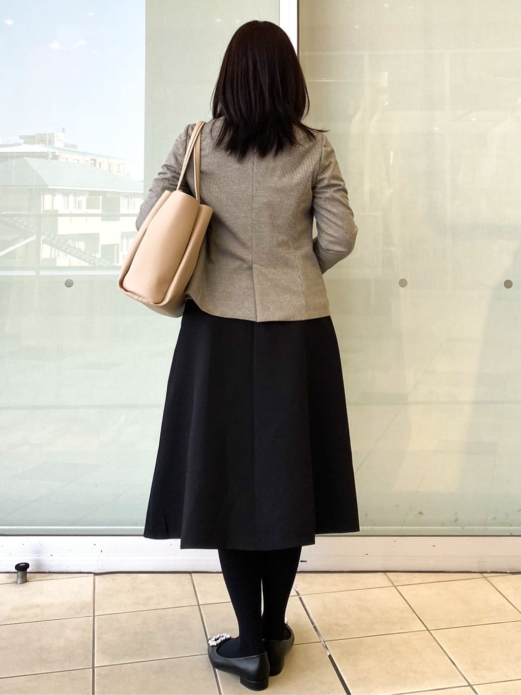 Jeanさんの「OPAQUE.CLIP｜《5色展開／XS-LLサイズ》ストレッチテーラードジャケット／セットアップ対応【イージーアイロン】」を使ったコーディネート