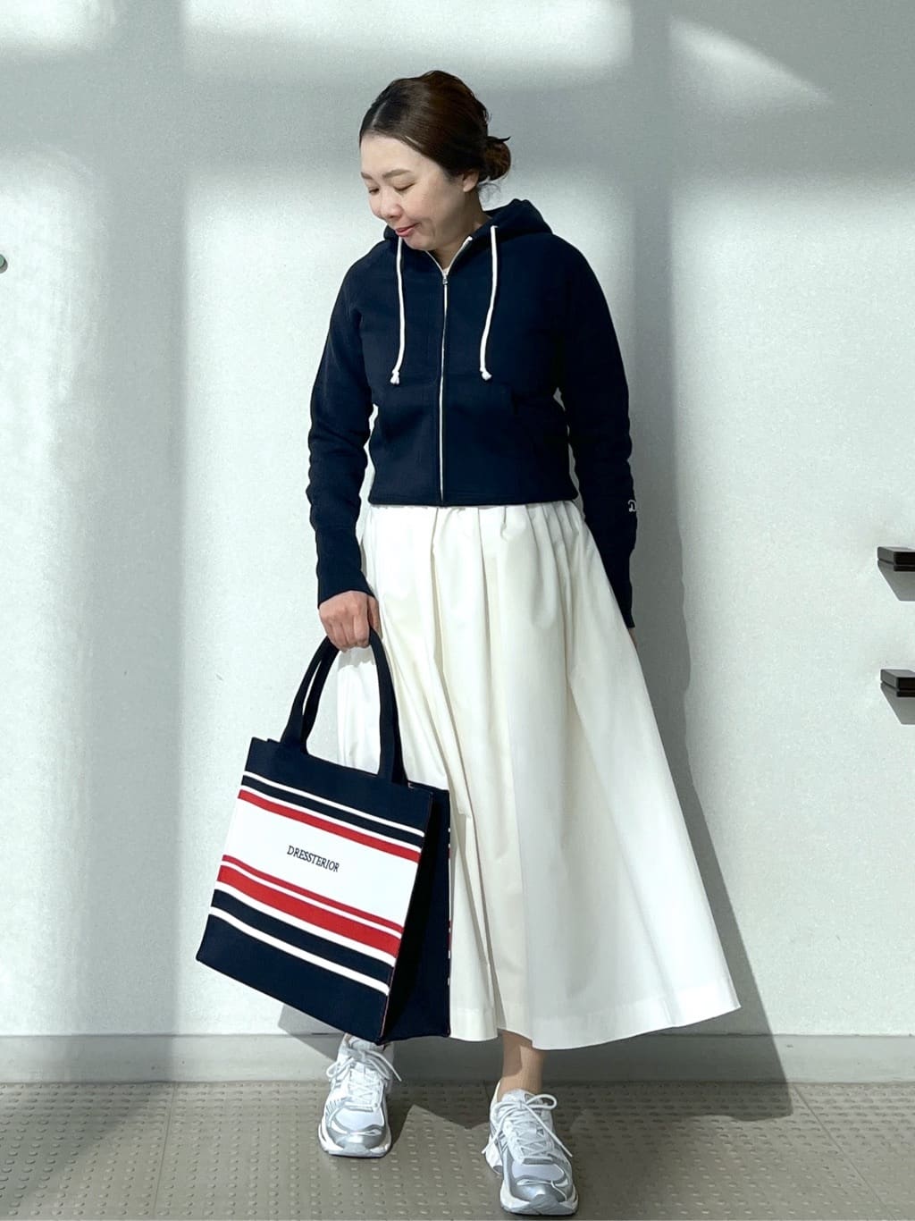Soeさんの「DRESSTERIOR｜デキシー吊裏毛ジップアップパーカ」を使ったコーディネート