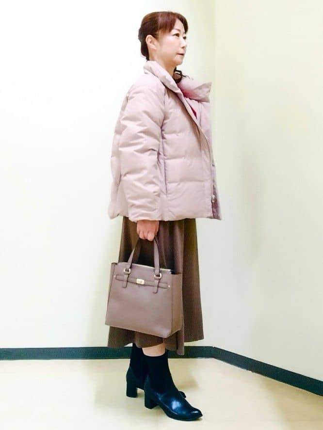 花さんの「Reflect｜【すっきりシルエット】ショート丈ダウンコート」を使ったコーディネート