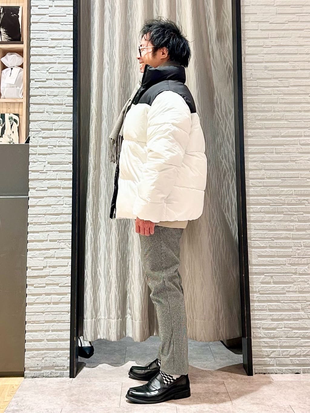 KENJI Iさんの「THE SHOP TK｜【撥水/洗濯機可】寒い季節でも快適 中綿スタンドブルゾン」を使ったコーディネート