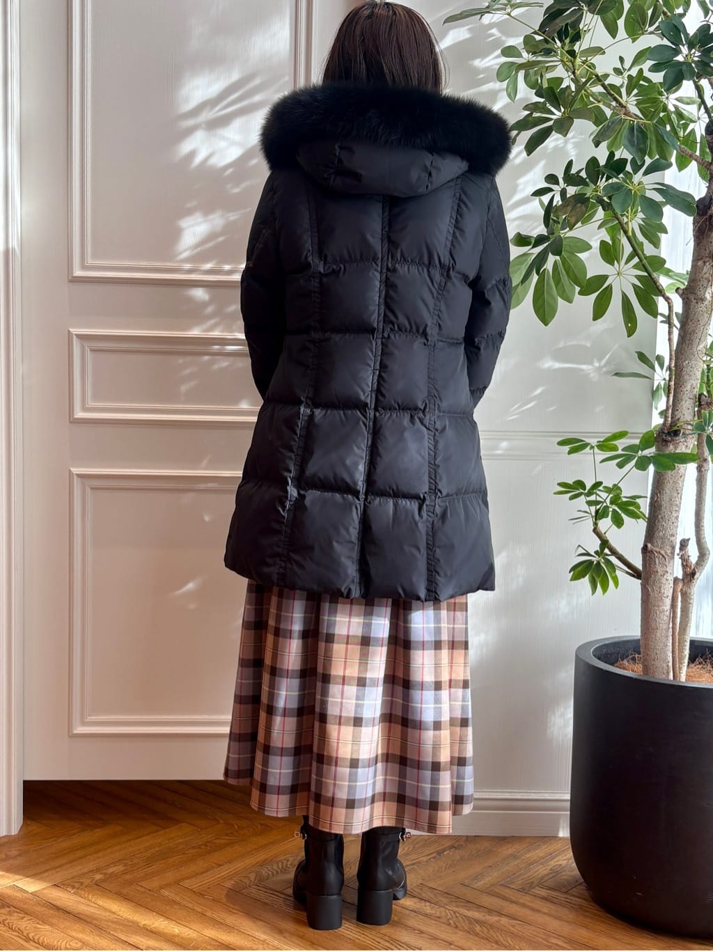 nakaoさんの「DRESSTERIOR｜◆チェックタックソフトプリーツスカート」を使ったコーディネート