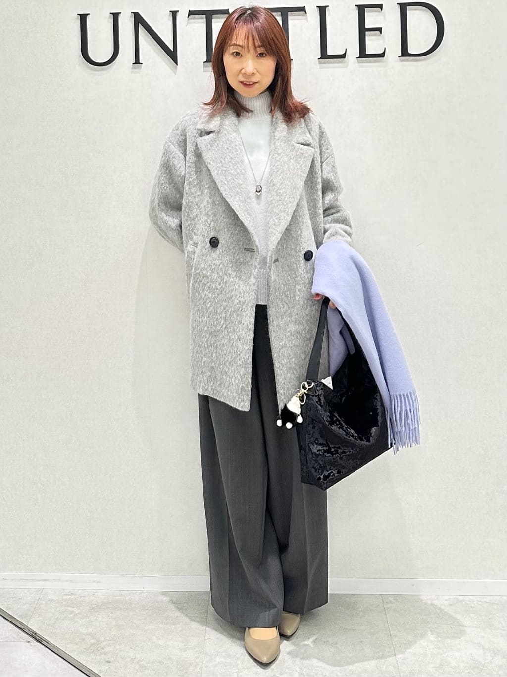 Miwaさんの「UNTITLED｜【8色展開/洗える】ウールカシミヤ ハイネックニット」を使ったコーディネート