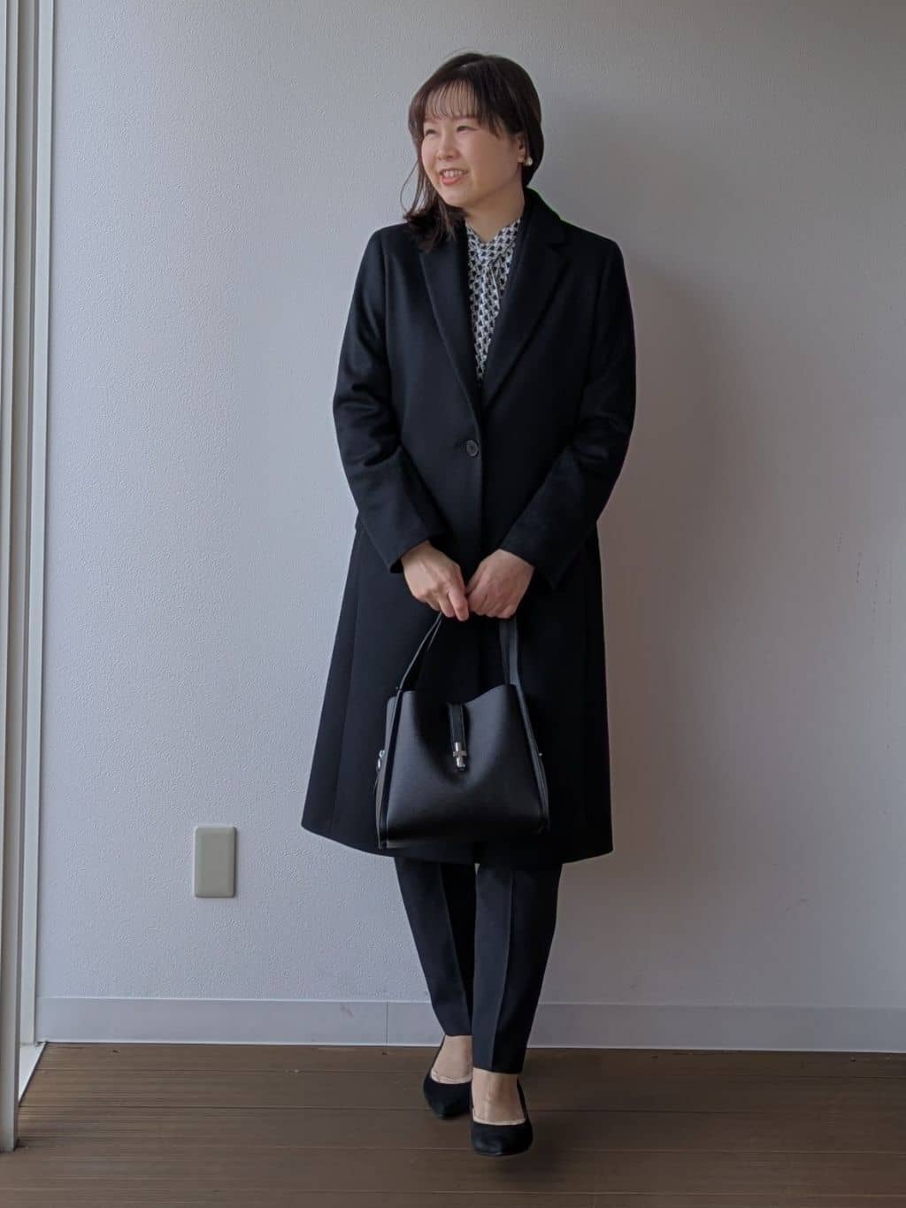 なみきさんの「UNTITLED｜【スタイリッシュ／オンオフ兼用】ウールチェスターコート」を使ったコーディネート