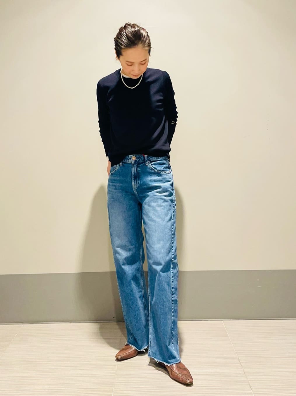 Annさんの「DRESSTERIOR｜ストレッチフルニードルニット」を使ったコーディネート