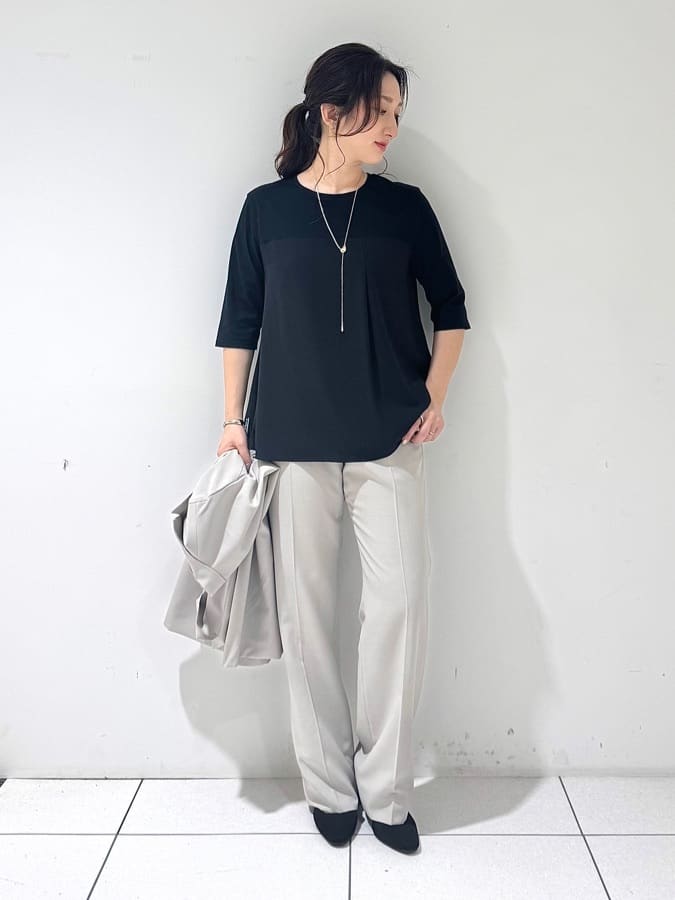 そんさんの「INDIVI｜【UVケア】ライトダブルジャケット」を使ったコーディネート