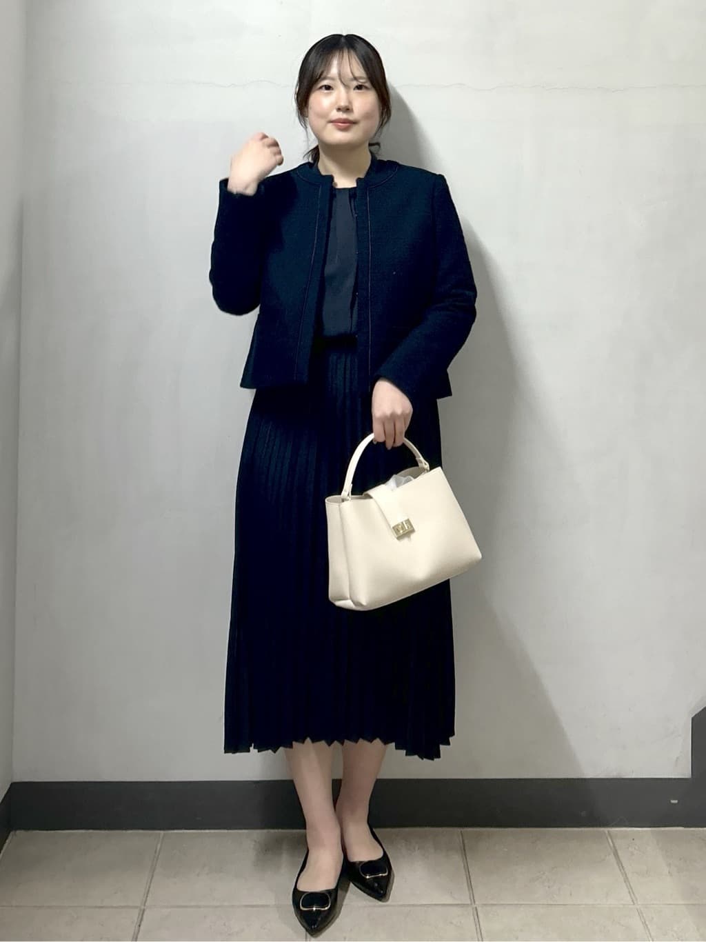 sayaさんの「OPAQUE.CLIP｜《通勤対応》 コットンツイードジャケット」を使ったコーディネート