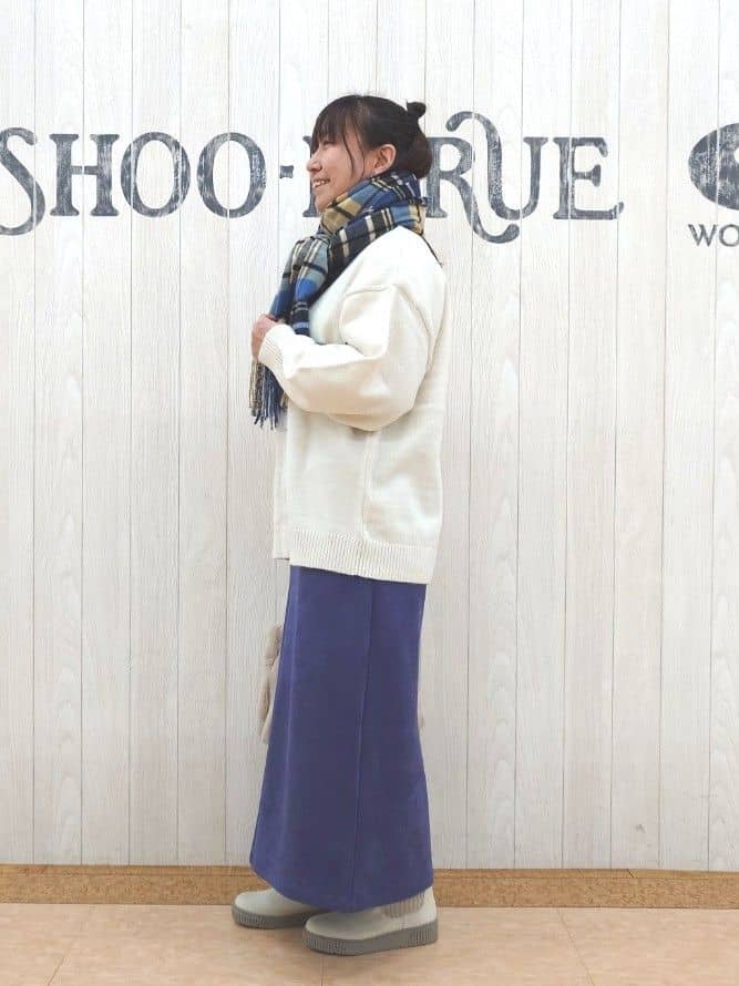 とろろさんの「SHOO･LA･RUE｜【旭山動物園応援商品】ゆるアニマル ふわふわジャカードニット」を使ったコーディネート
