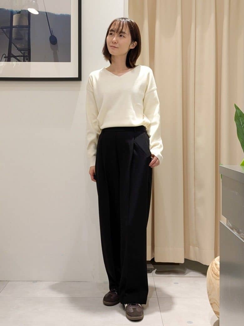 なめさんの「THE SHOP TK｜纏うだけで大人上品 シャギーチェスターハーフコート」を使ったコーディネート
