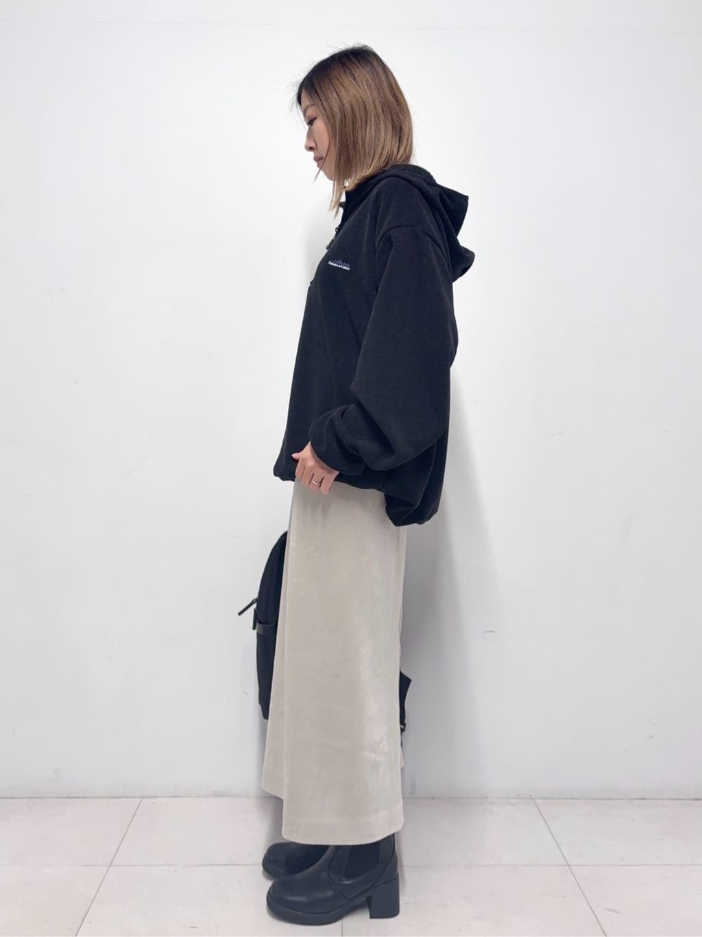 Nishijimaさんの「DRESSTERIOR｜◆THOUSAND MILE（サウザンドマイル）KNIT FLEECE HALF ZIP PARKA」を使ったコーディネート
