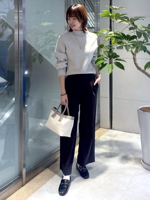yukaさんの「UNTITLED｜【洗える】スポンディッシュ ボトルネックニット」を使ったコーディネート