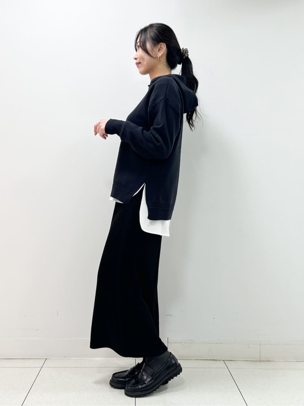 Kaiさんの「Dessin｜ウール混クルーネックコート」を使ったコーディネート