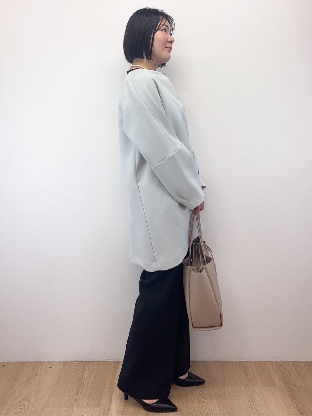 Takeさんの「OPAQUE.CLIP｜フォルムスリーブミドルコート【洗濯機OK】」を使ったコーディネート