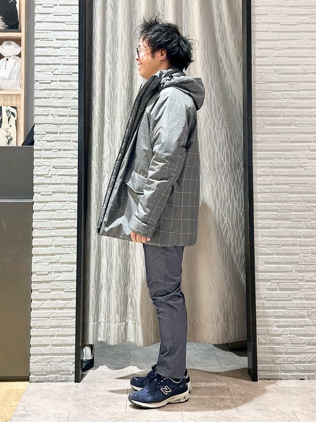KENJI Iさんの「THE SHOP TK｜【軽くて、暖かい】SORONA／ソロナ 中綿ブルゾン 防風/軽量/洗濯機OK/フード脱着可」を使ったコーディネート