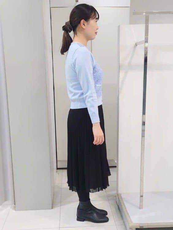 AZUSAさんの「Reflect｜【着映え◎】ツイード風ニットカーディガン」を使ったコーディネート