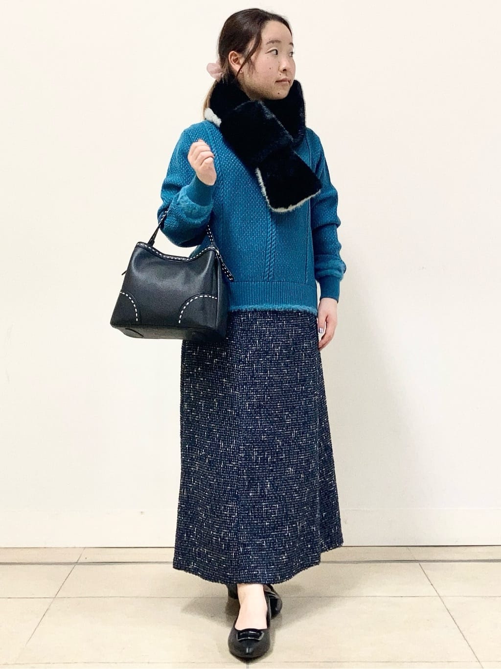 tomominさんの「Reflect｜【SS-4Lサイズ／衿が顔に当たらない◎】スタンドネックミドルコート」を使ったコーディネート