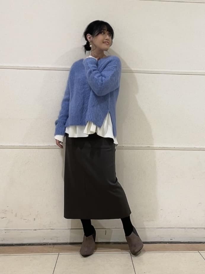 watanabeさんの「UNTITLED｜【ゆったり】アルパカ混シャギーニット」を使ったコーディネート