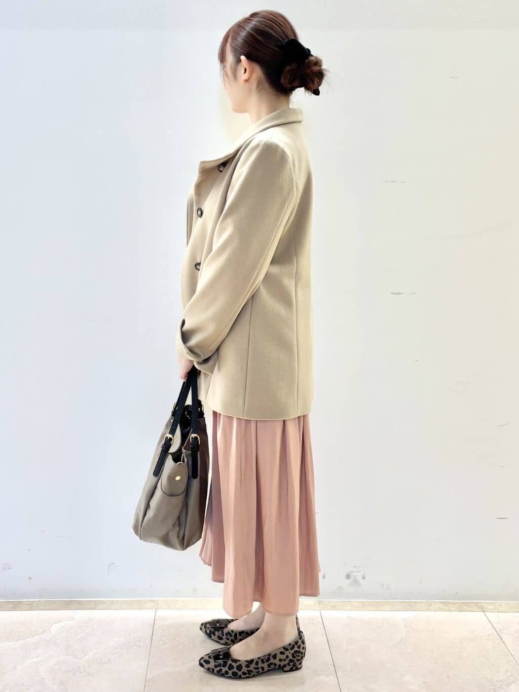 Satoさんの「Reflect｜【SS-4Lサイズ／衿が顔に当たらない◎】スタンドネックミドルコート」を使ったコーディネート