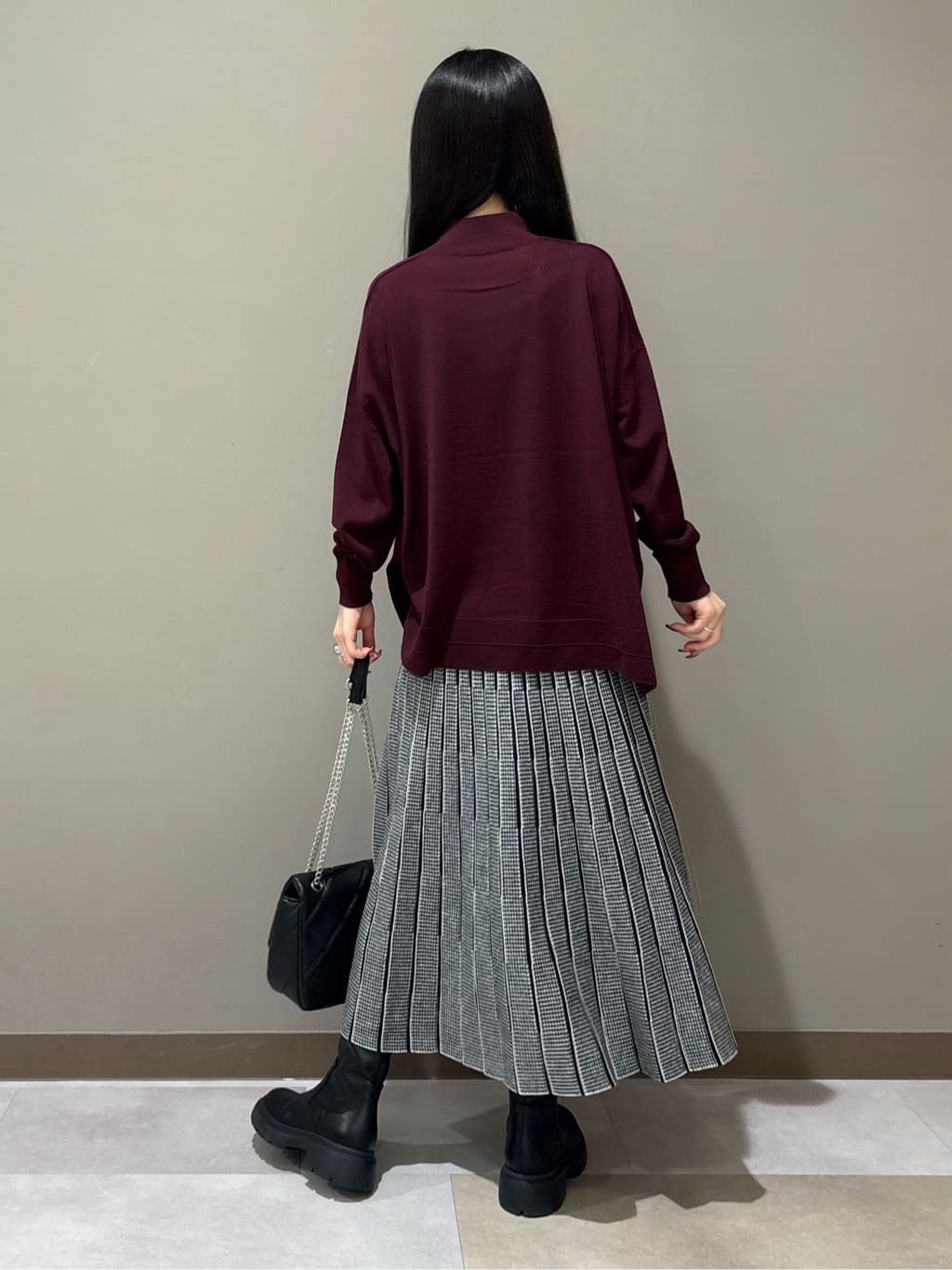 KEIKOさんの「INDIVI｜【洗える】ラメニットカーディガン」を使ったコーディネート